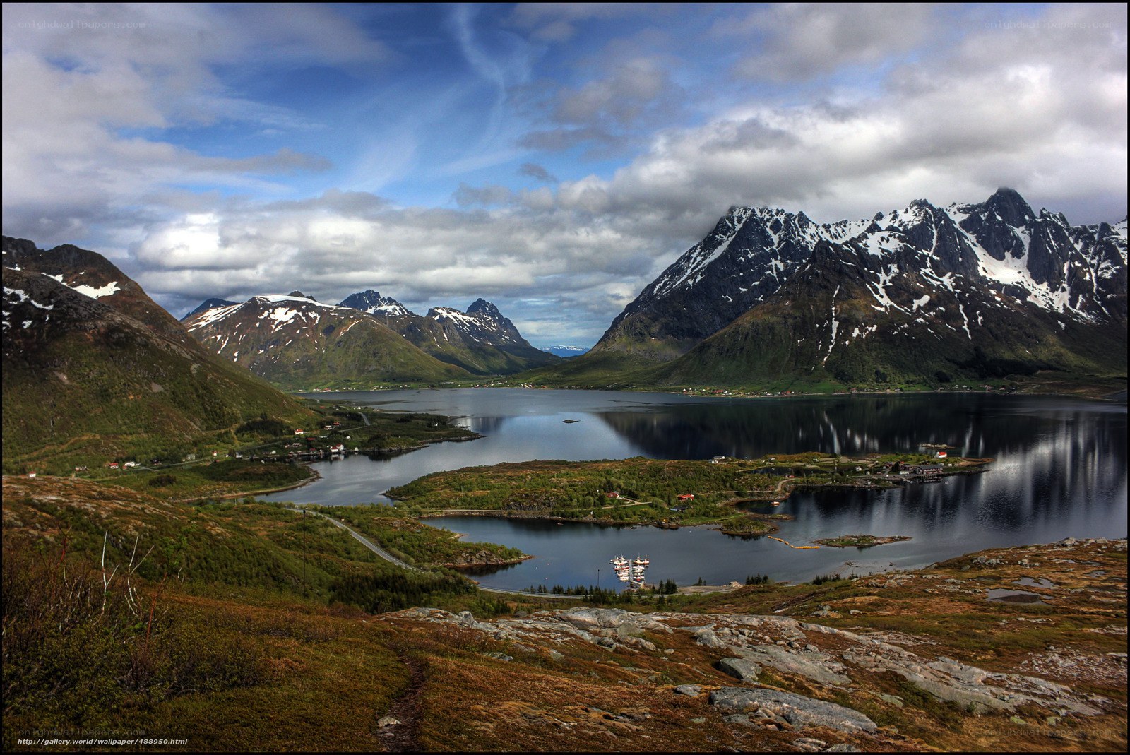mountain fjord landscape