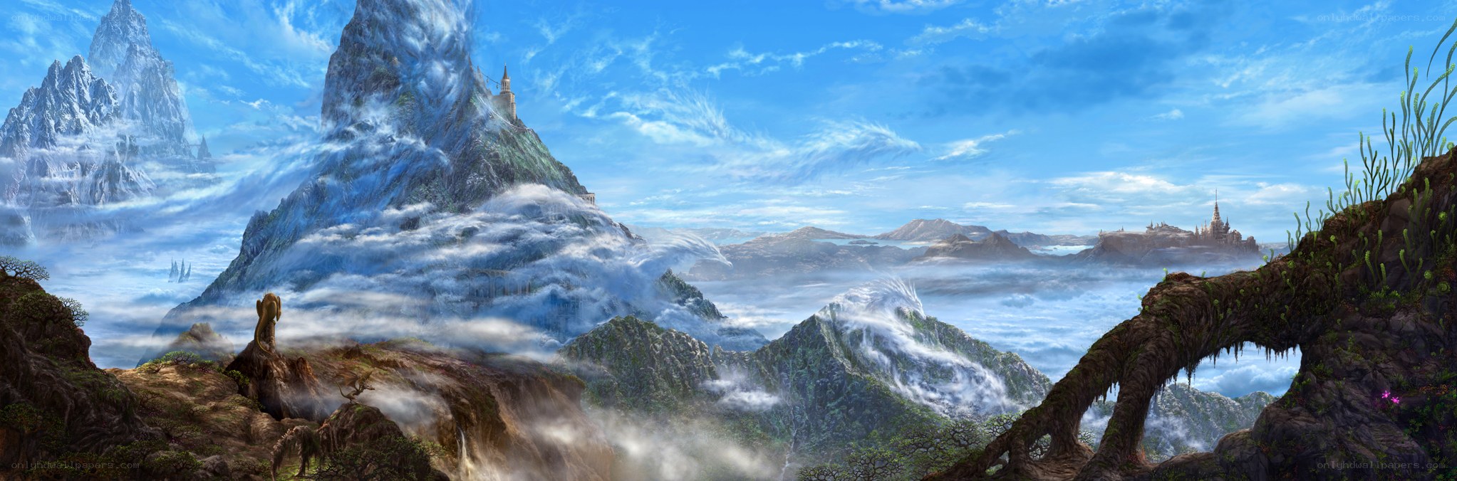 mountain fortress above the clouds