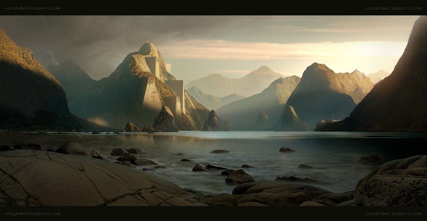 mountain fortress by the sea