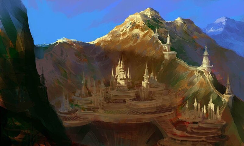 mountain fortress city