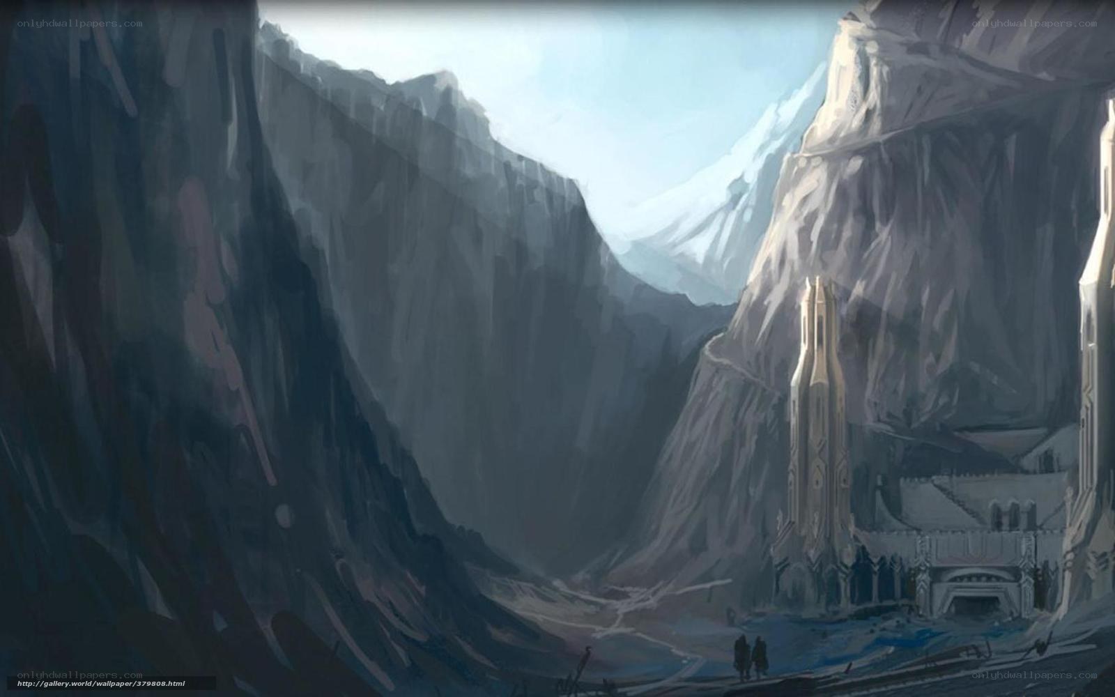 mountain fortress concept art