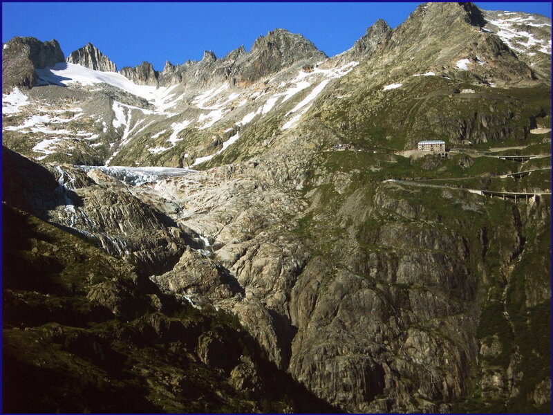 Mountain Glacier Landscape — Blue