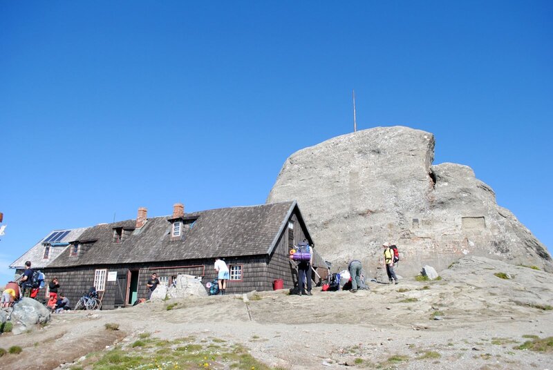 Mountain Hut and Rock