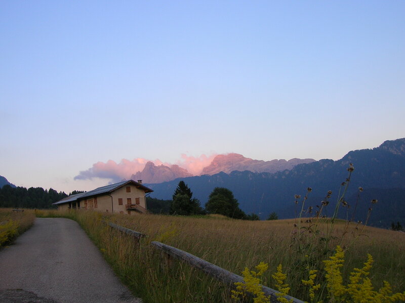Mountain Hut at Dusk