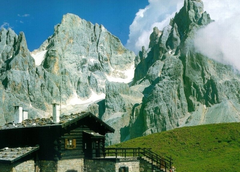 Mountain Hut in Alps