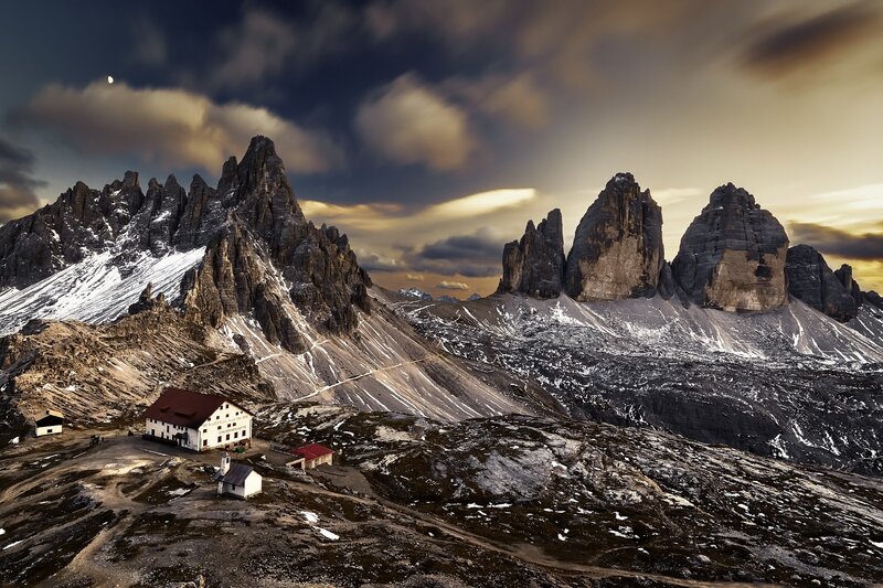 Mountain Huts in Alps