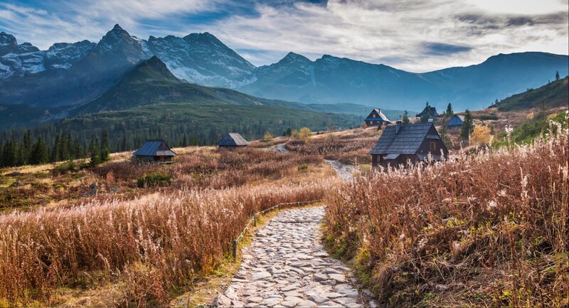 Mountain Huts in Autumn