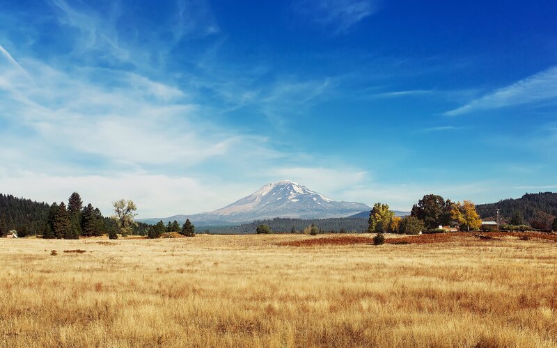 Mountain in a Field