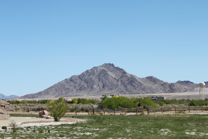 Mountain in Desert Landscape