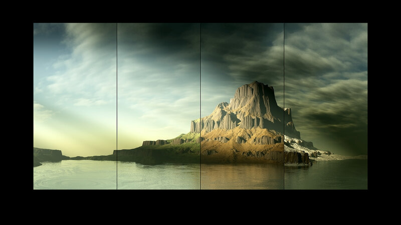 Mountain Island at Dusk