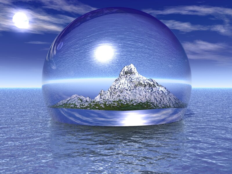 Mountain Island in Sphere