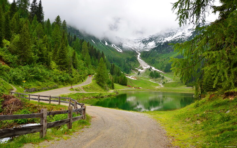 Mountain Lake and Path