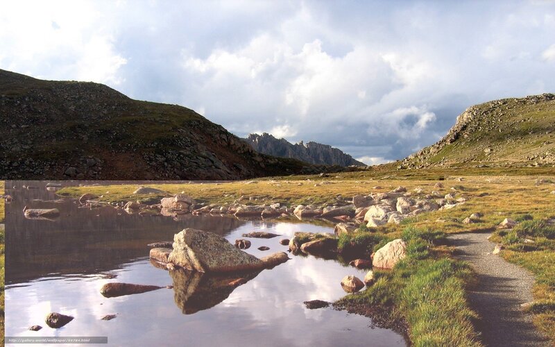 Mountain Lake and Rocks