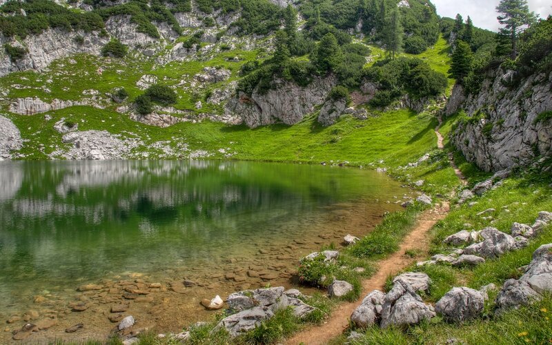 Mountain Lake and Trail