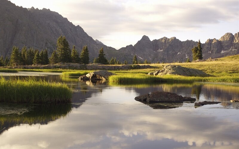 Mountain Lake at Sunrise — Photograph
