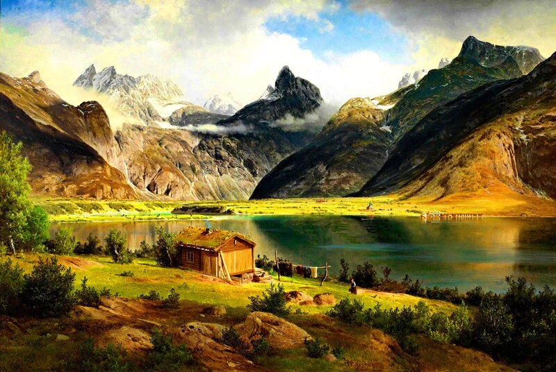 Mountain Lake Cabin — Green, Serene