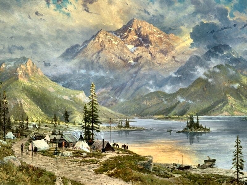 Mountain Lake Campsite — Blue