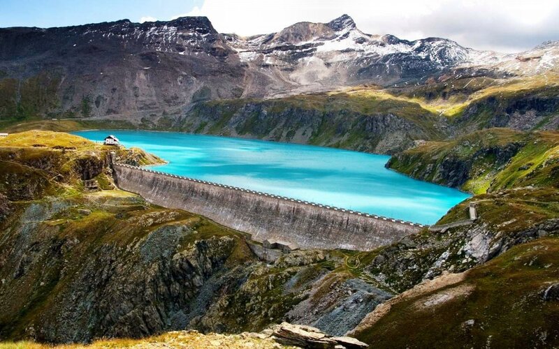 Mountain Lake Dam — Blue