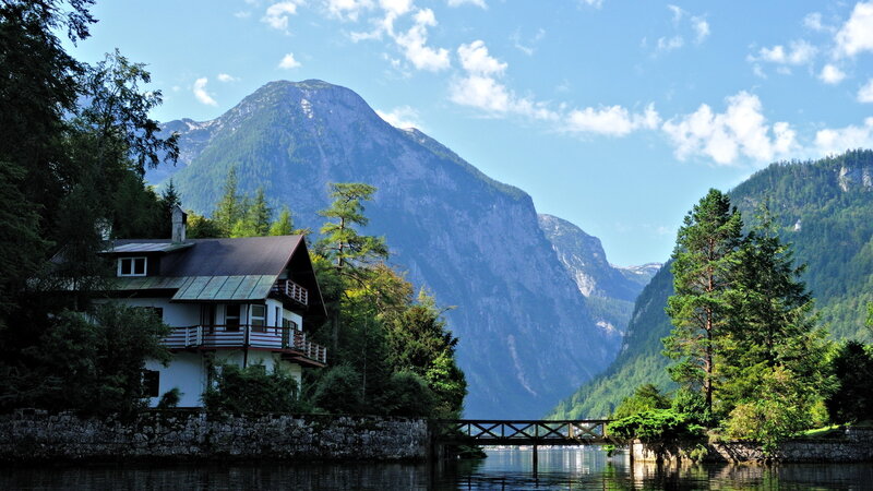 Mountain Lake House — Blue