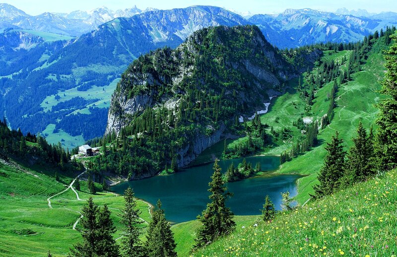 Mountain Lake in Alps