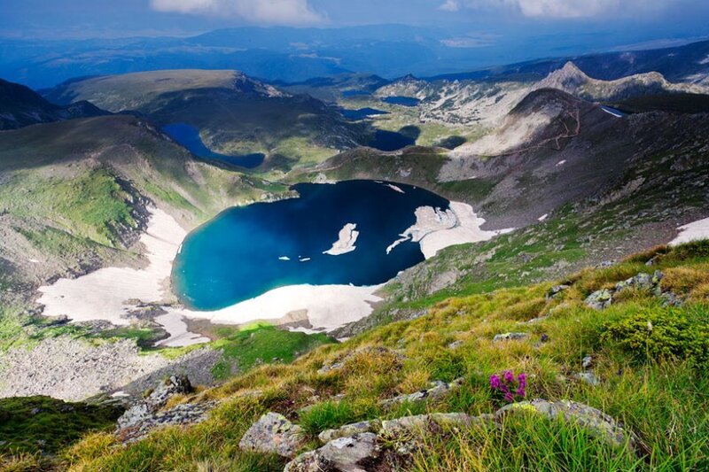 Mountain Lake in Crater