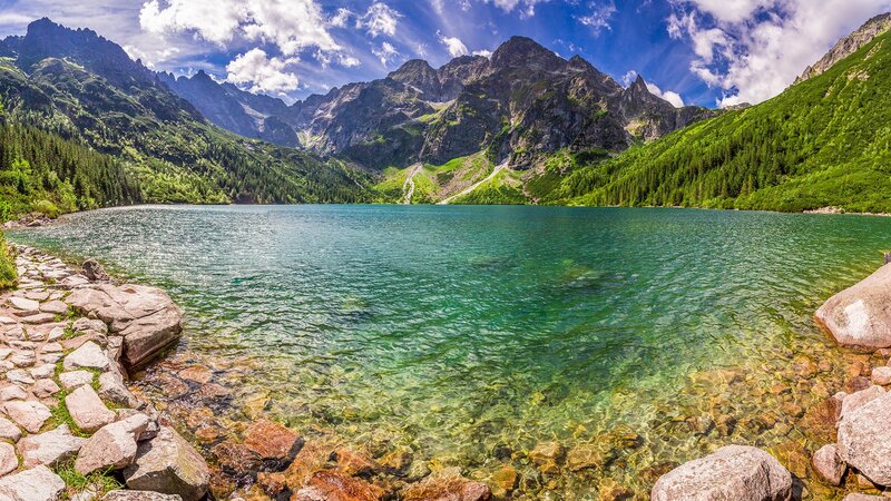 Mountain Lake in Summer