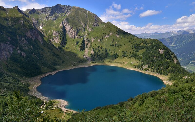 Mountain lake in the Alps