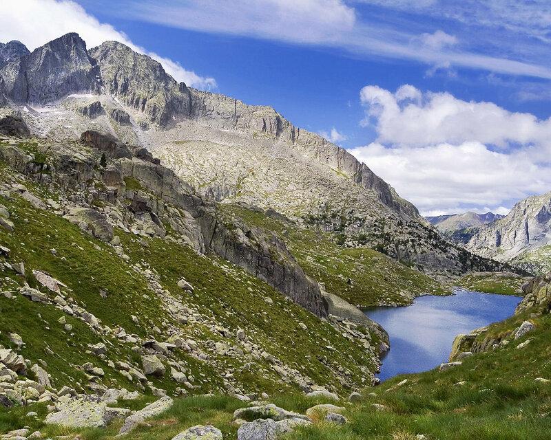 Mountain lake in the Pyrenees