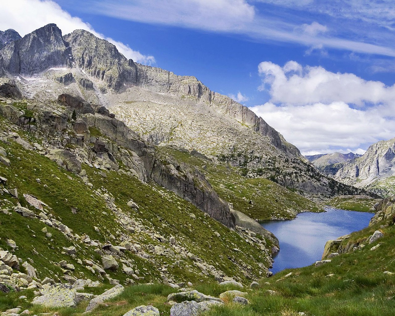 Mountain lake in the Pyrenees