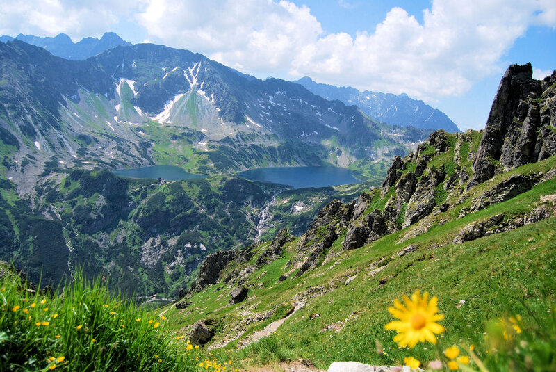 Mountain Lake in Valley — Green, Serene, Summer