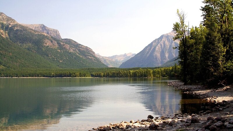 mountain lake landscape