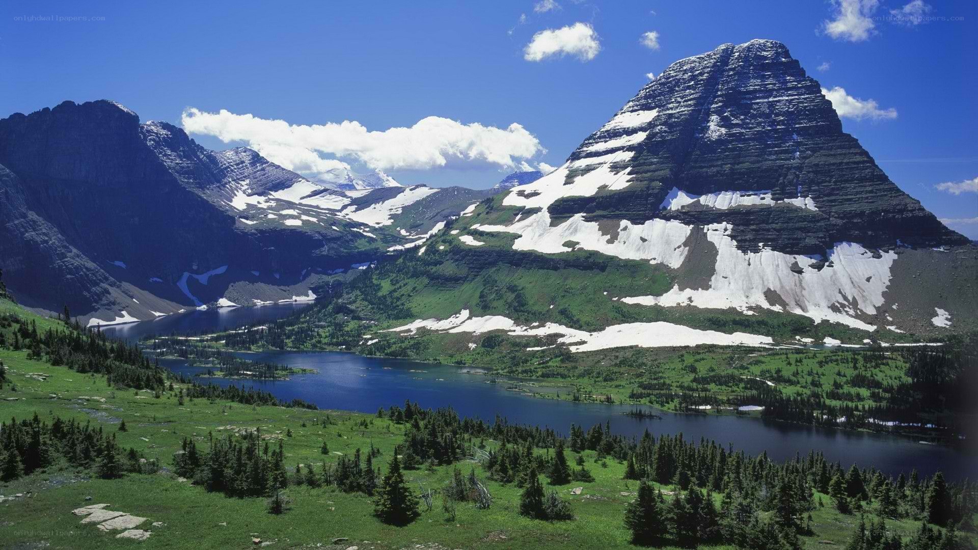 mountain lake landscape