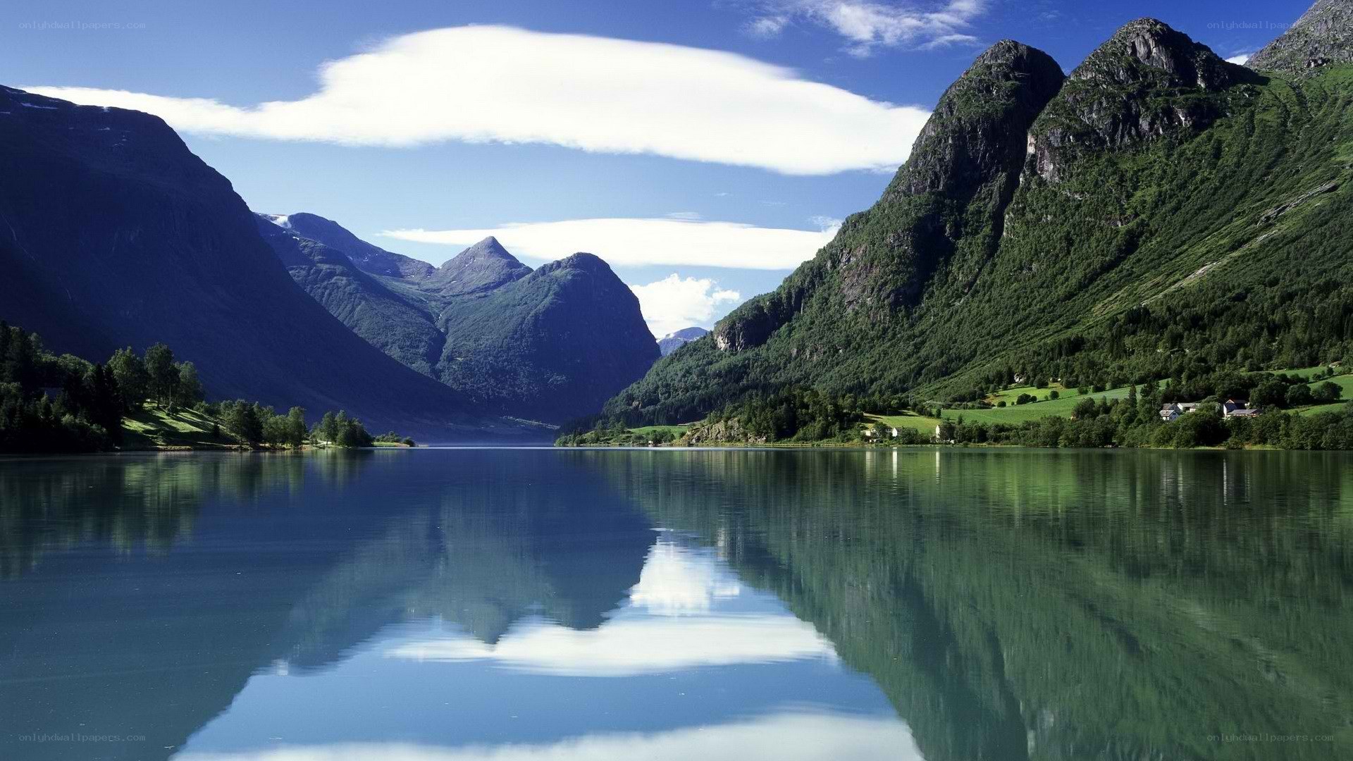 mountain lake landscape