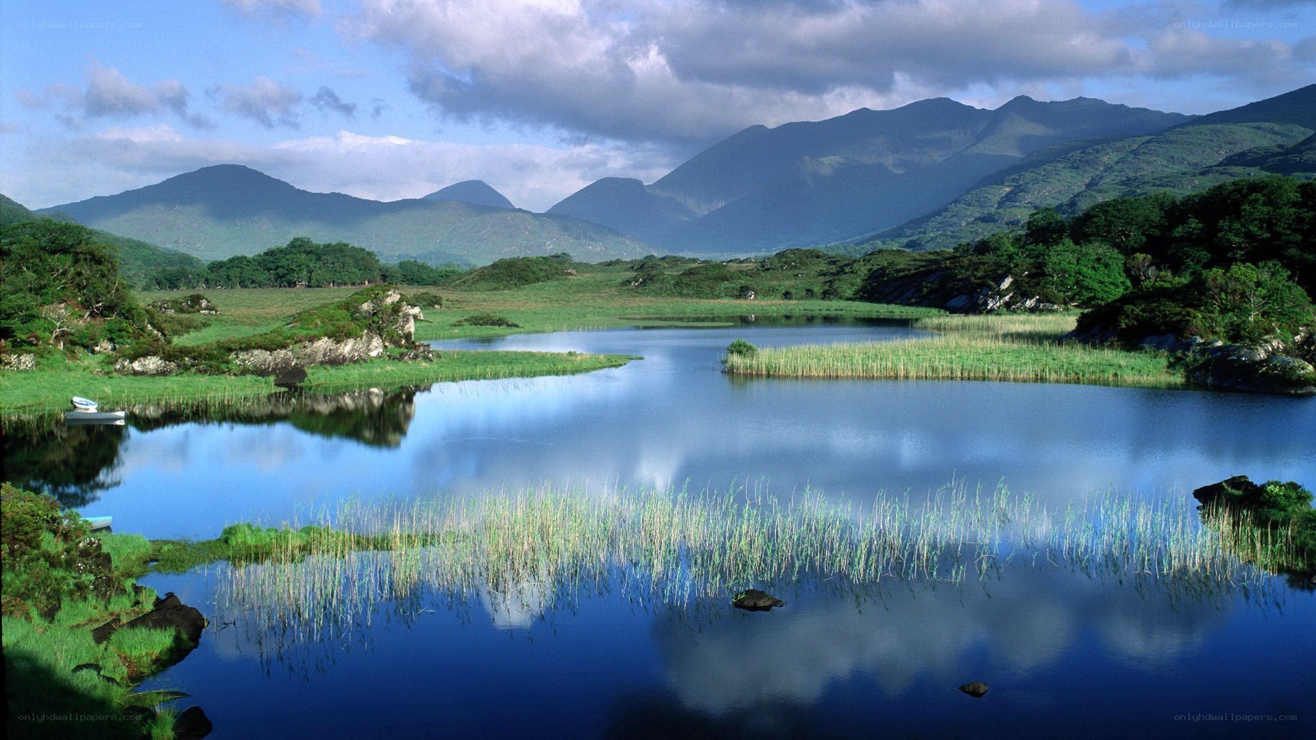 mountain lake landscape