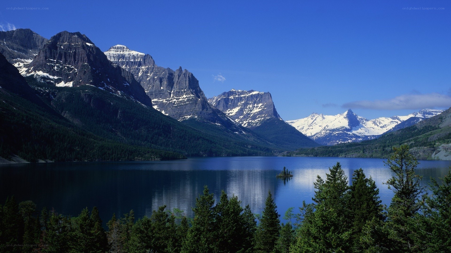 mountain lake landscape