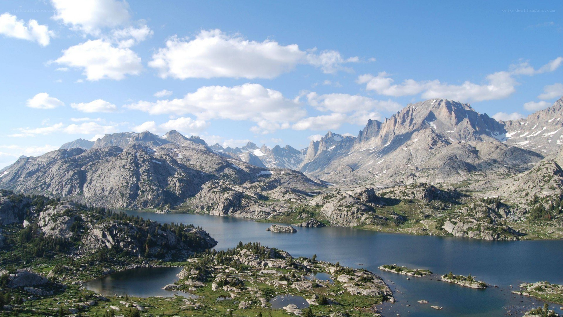 mountain lake landscape