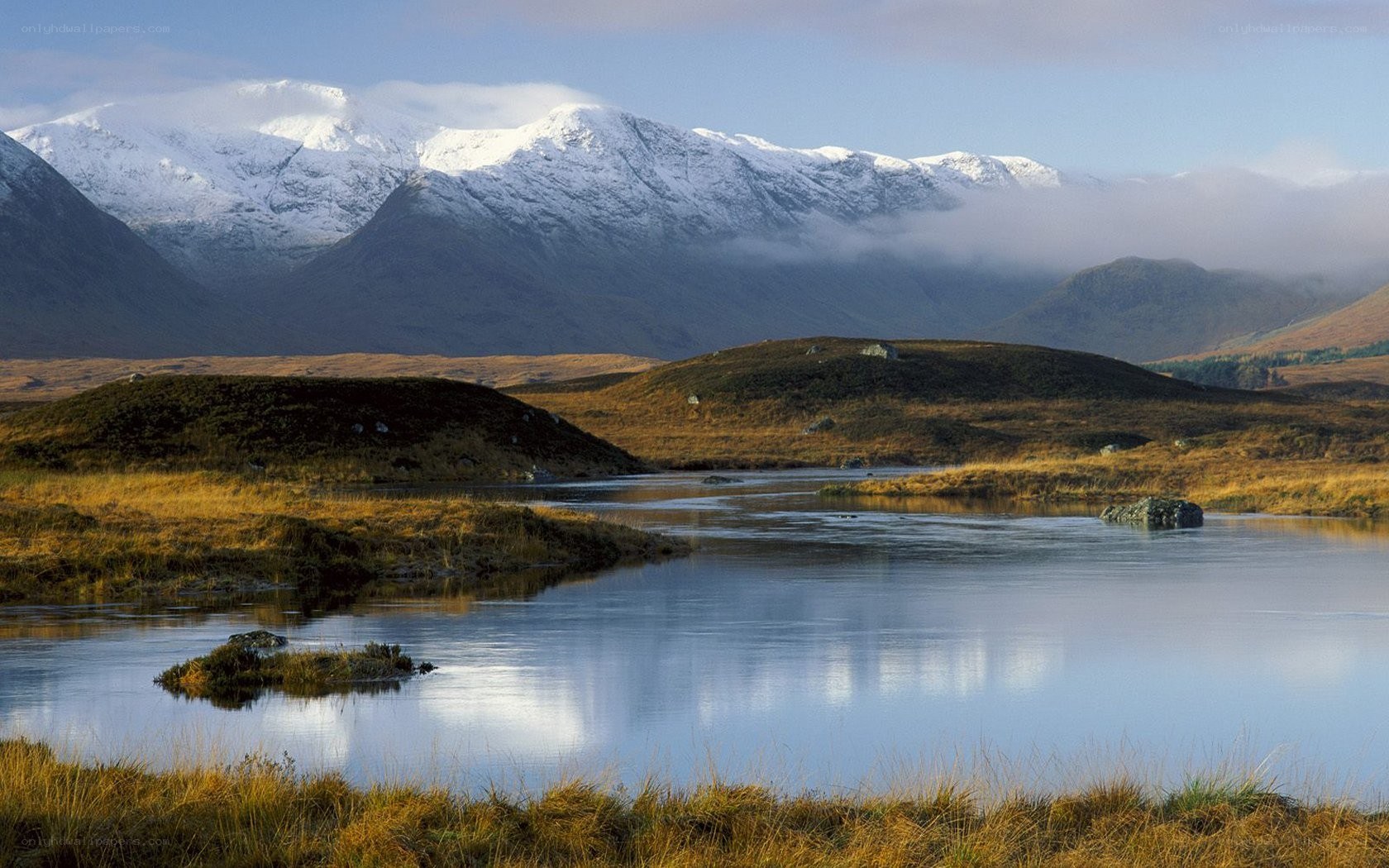 mountain lake landscape