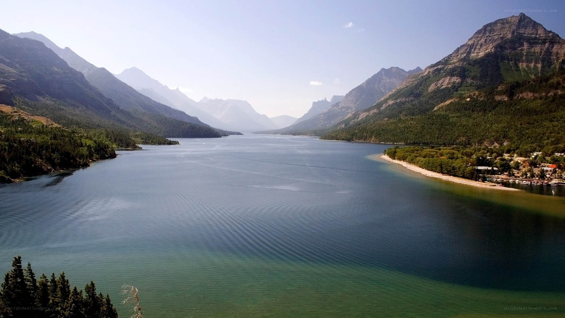 mountain lake landscape