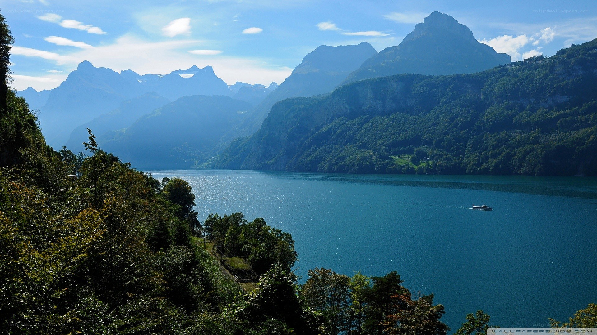 mountain lake landscape