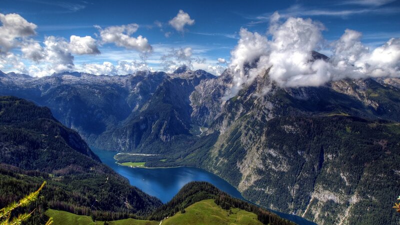 mountain lake landscape