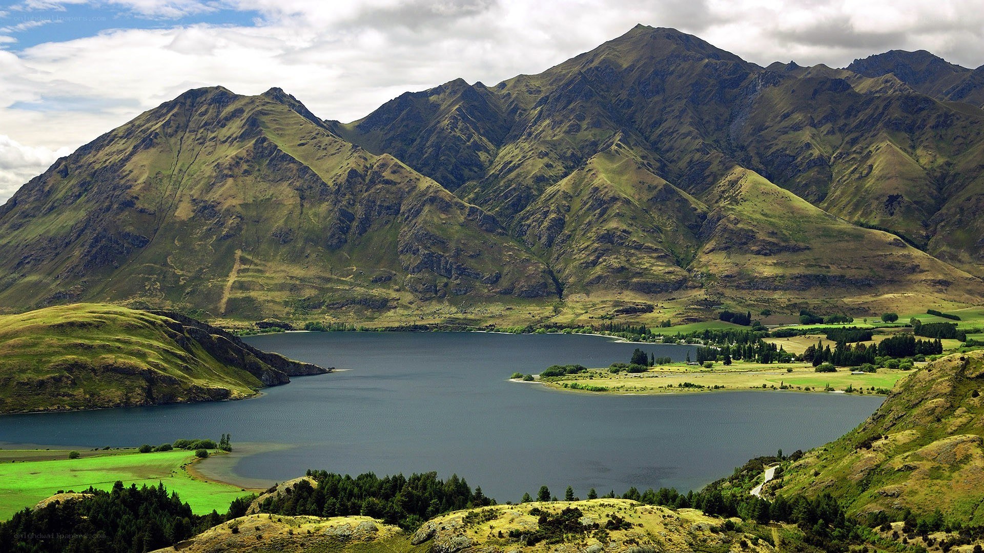 mountain lake landscape