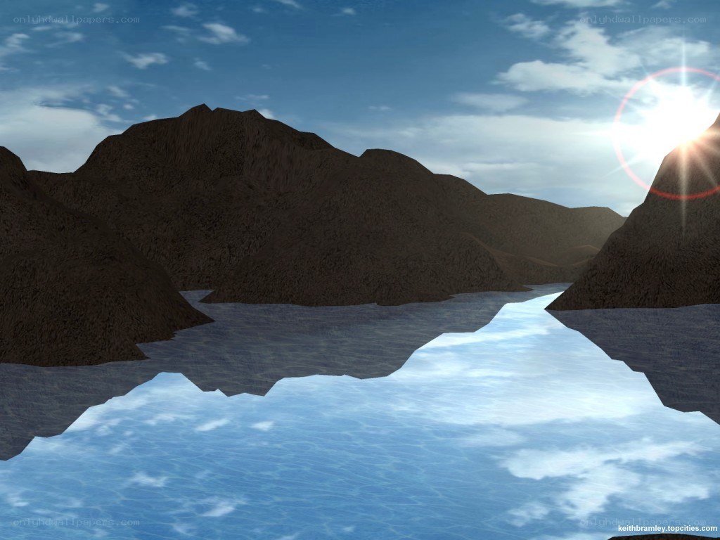 mountain lake landscape