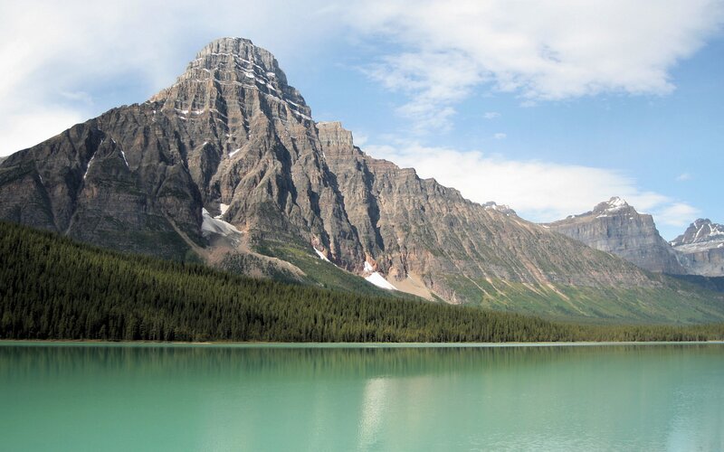 Mountain lake landscape