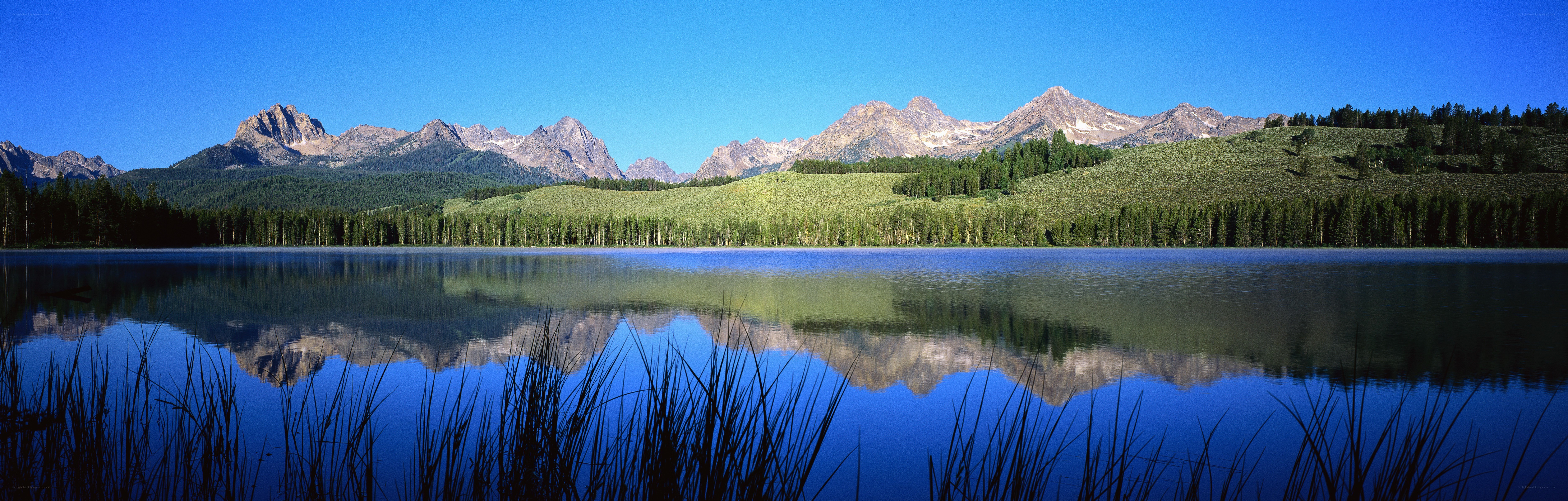 Mountain lake landscape