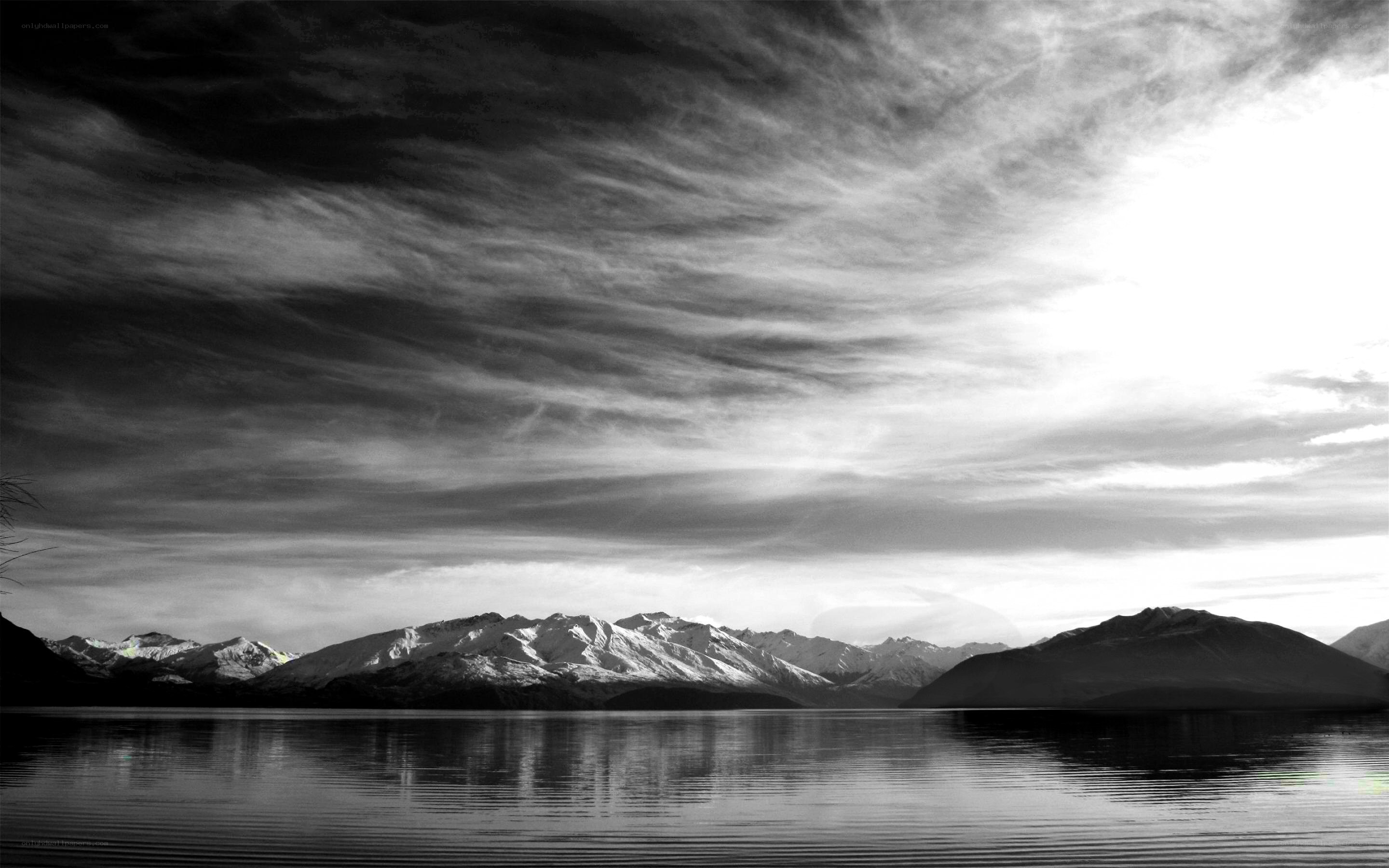Mountain lake landscape