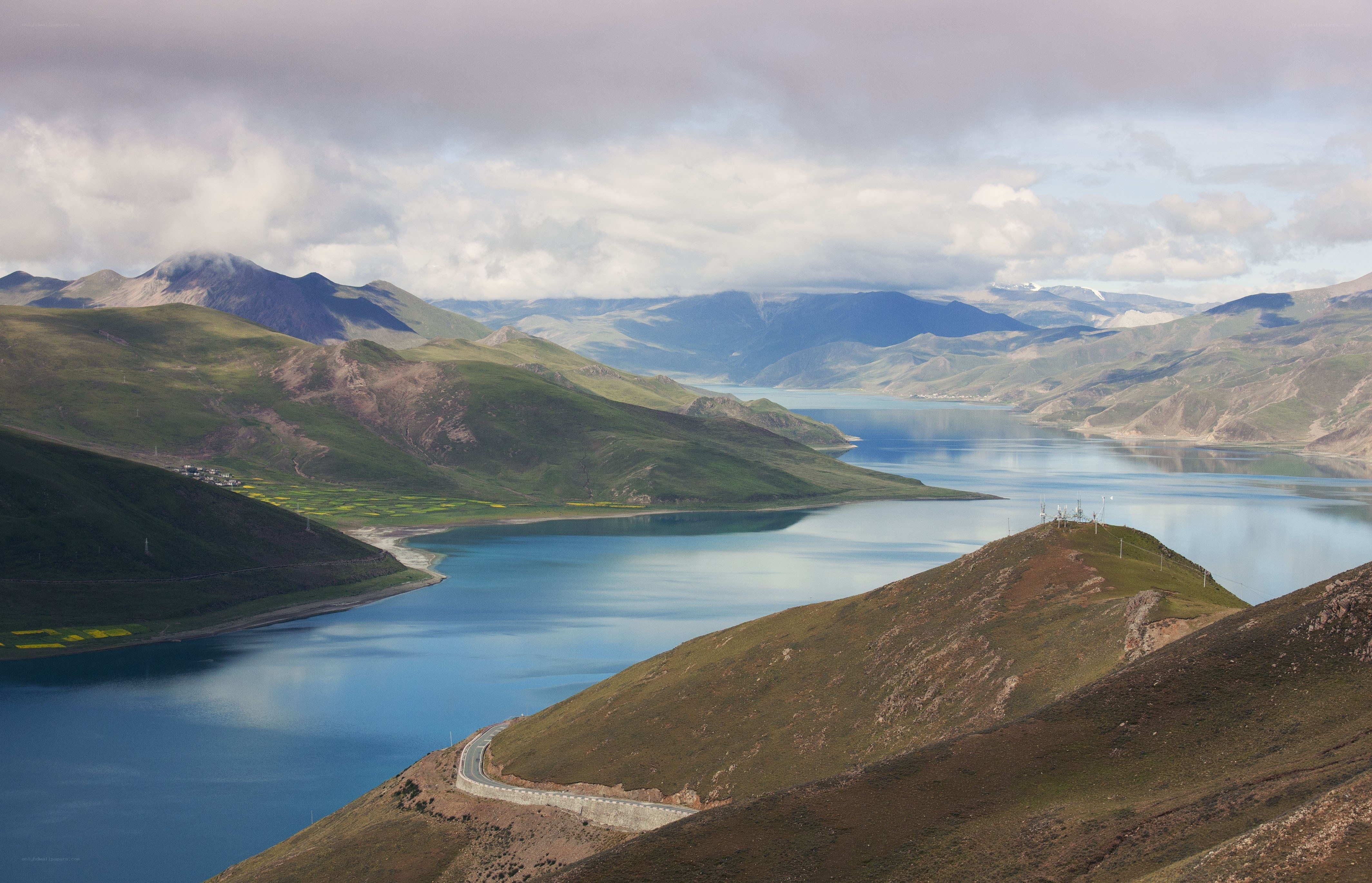 Mountain lake landscape