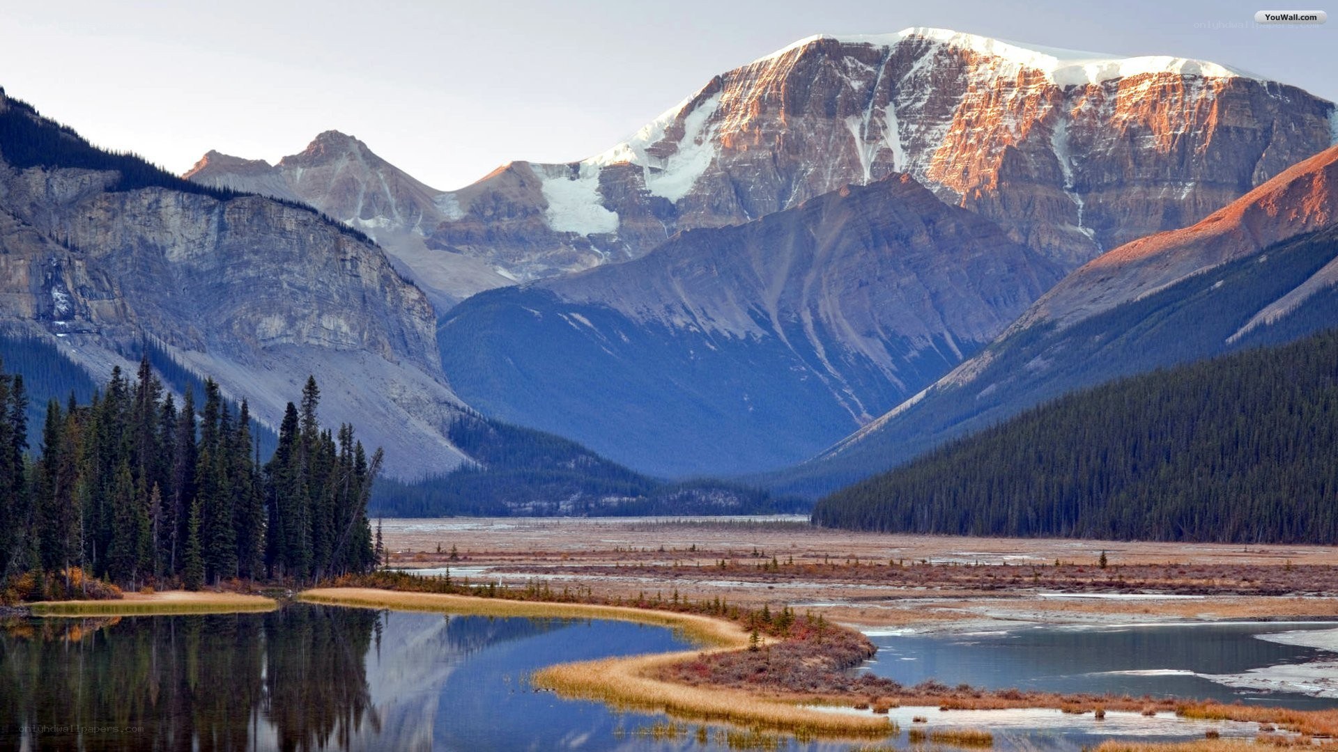 Mountain lake landscape