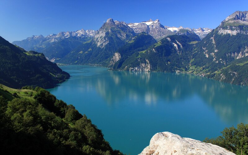 mountain lake landscape