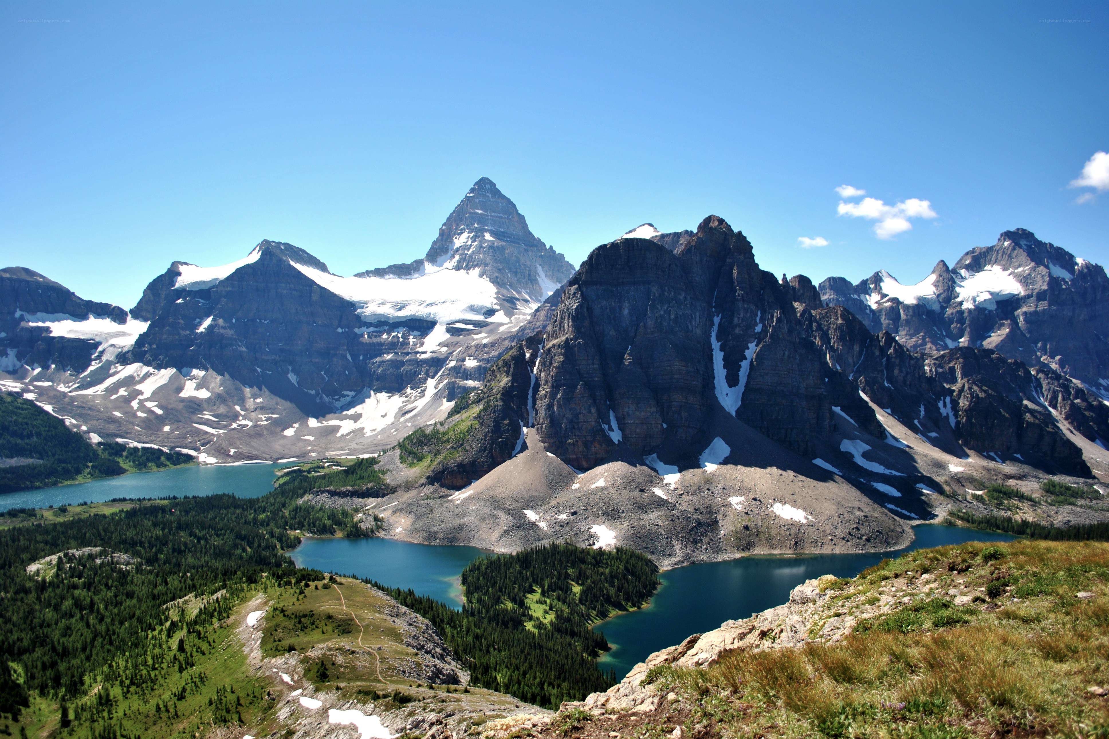 Mountain lake landscape