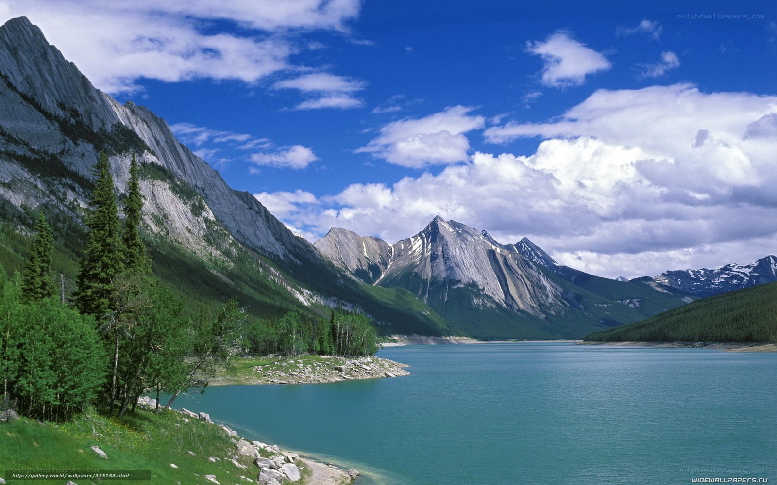 Mountain lake landscape